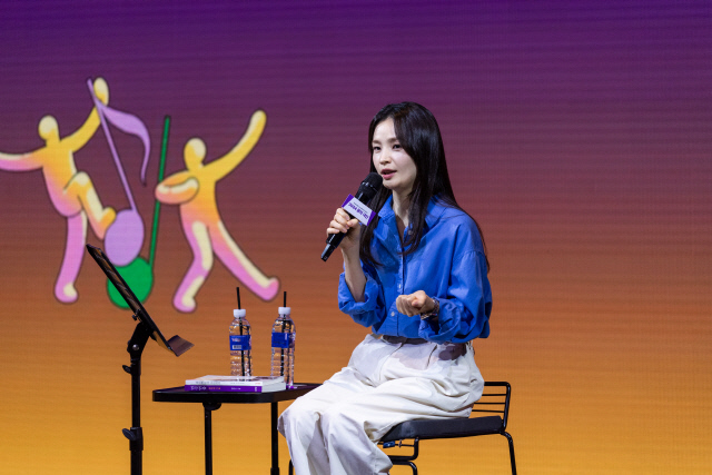 꿈의 극단 마스터클래스에 참여한 배우 전미도.  한국문화예술교육진흥원 제공